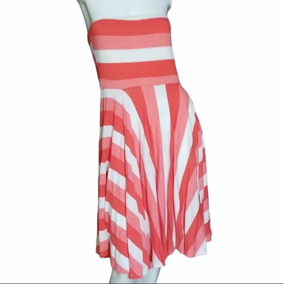 Maurices Dresses & Skirts - MAURICES CORAL STRAPLESS DRESS